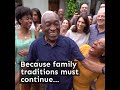 Because family traditions must continue...Get Vaccinated.