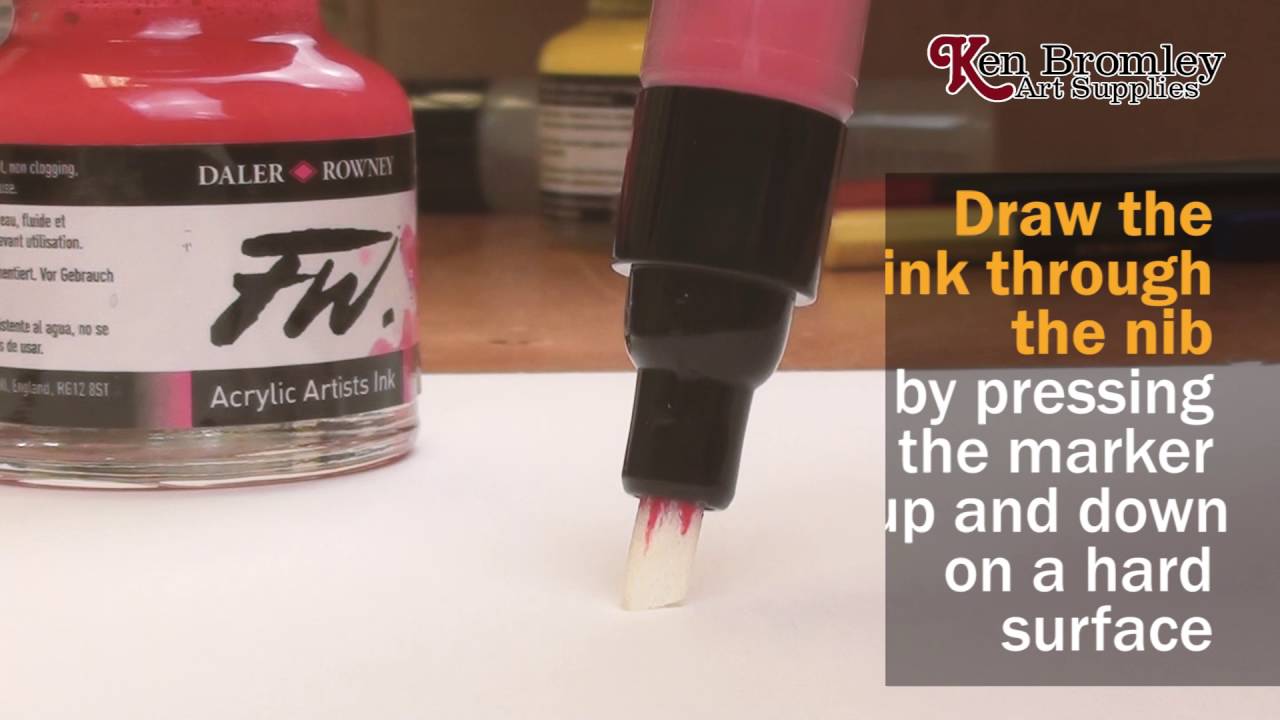 FW Liquid Acrylic Ink Information Hints and Tips