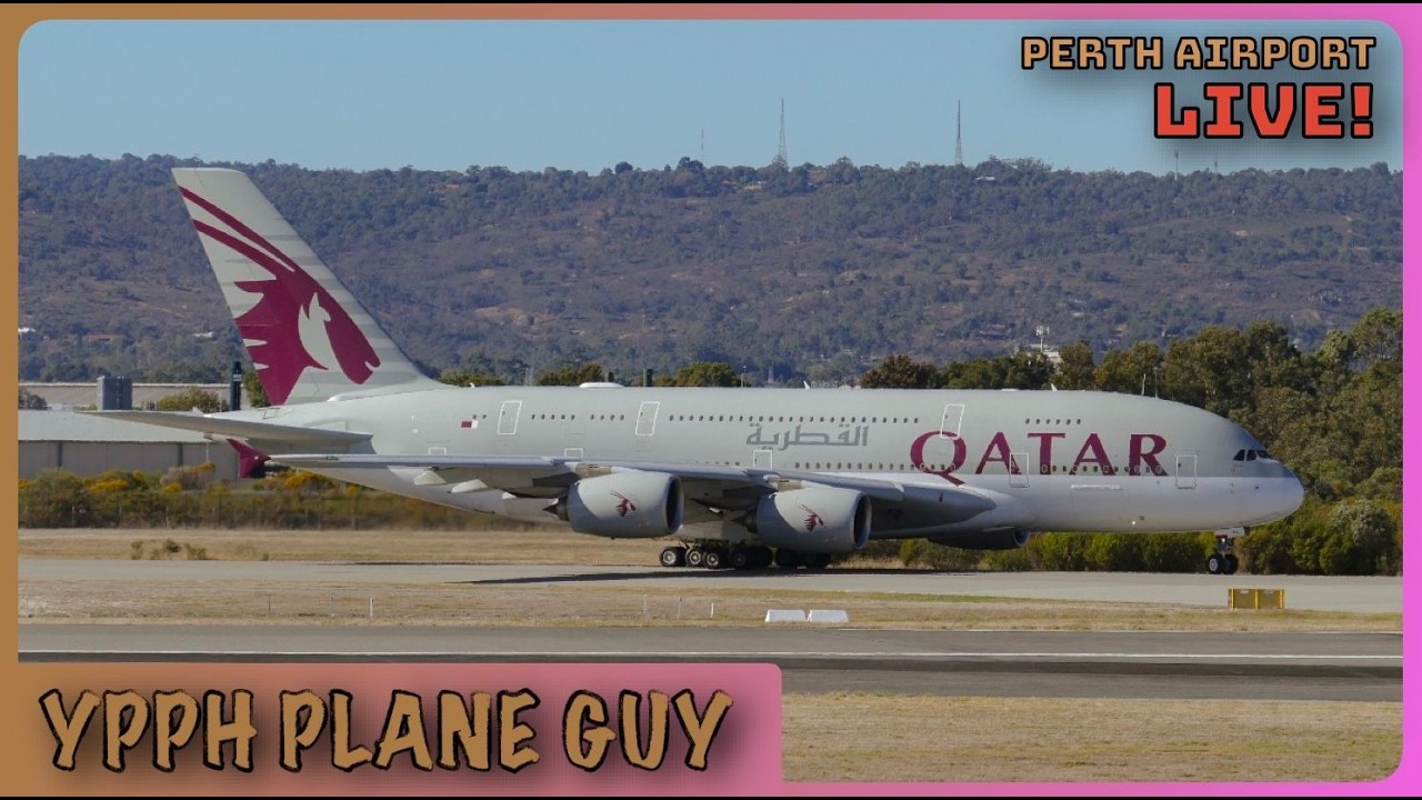 🔴🎥✈️ PERTH PLANE SPOTTING LIVE @ THE OUTDOOR VIEWING DECK! W/ YPG