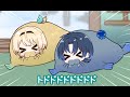 【手描き】ござくゆBGM占いの館にて【火威青/風真いろは/大神ミオ/かっこいい願望/切り抜き漫画】