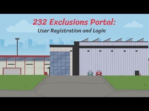 232 Exclusions Portal: User Registration and Login with Audio Descriptions