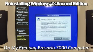Reinstalling Windows 98 Second Edition On My Intel Compaq