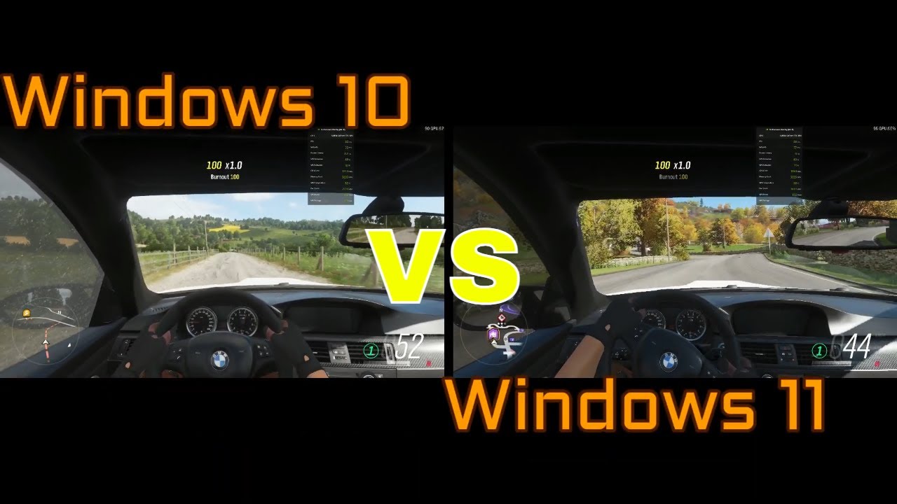 Windows 11 VS Windows 10 FPS Test Forza Horizon 4 - YouTube