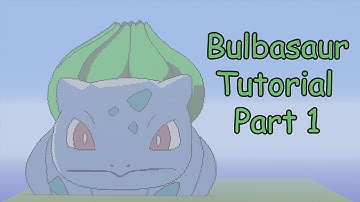 Minecraft Pixel Art Tutorial | Bulbasaur Part 1 (Pokemon)