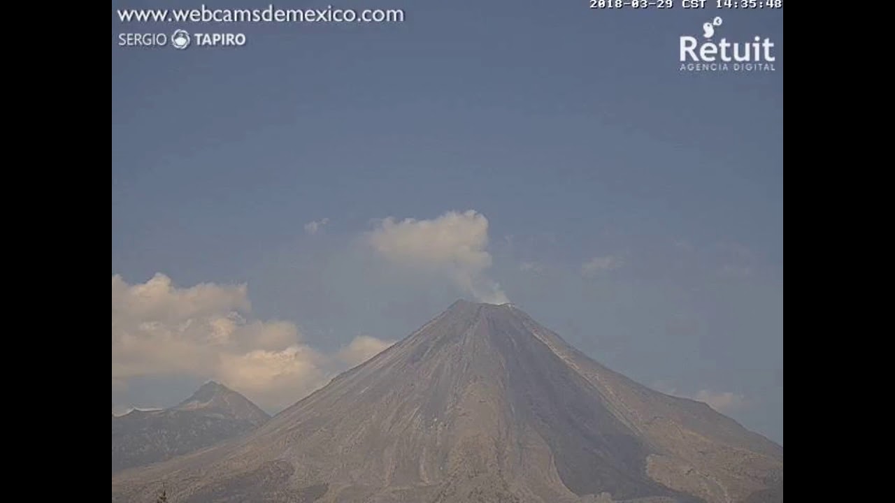 03/29/18 ~ Colima Volcano, Mexico ~ Beginning Of Visible Outgassing rockstar adventure race