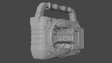 MODELLING A BLUETOOTH SPEAKER IN BLENDER (Part 1) TIMELAPSE