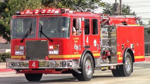 (NEW Engine) LACoFD Engine 4, Quint 4, & LASD Responding