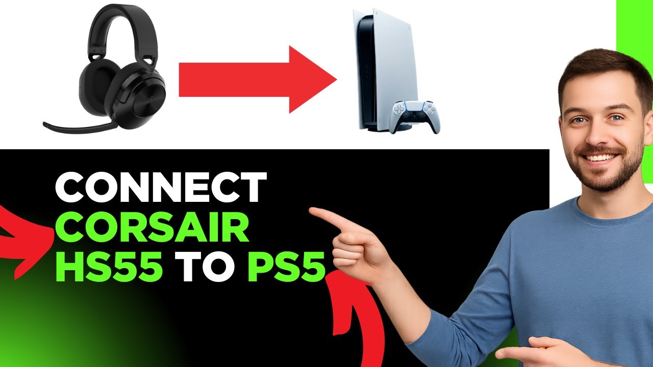 How To Connect Corsair HS55 to PS5 (New)