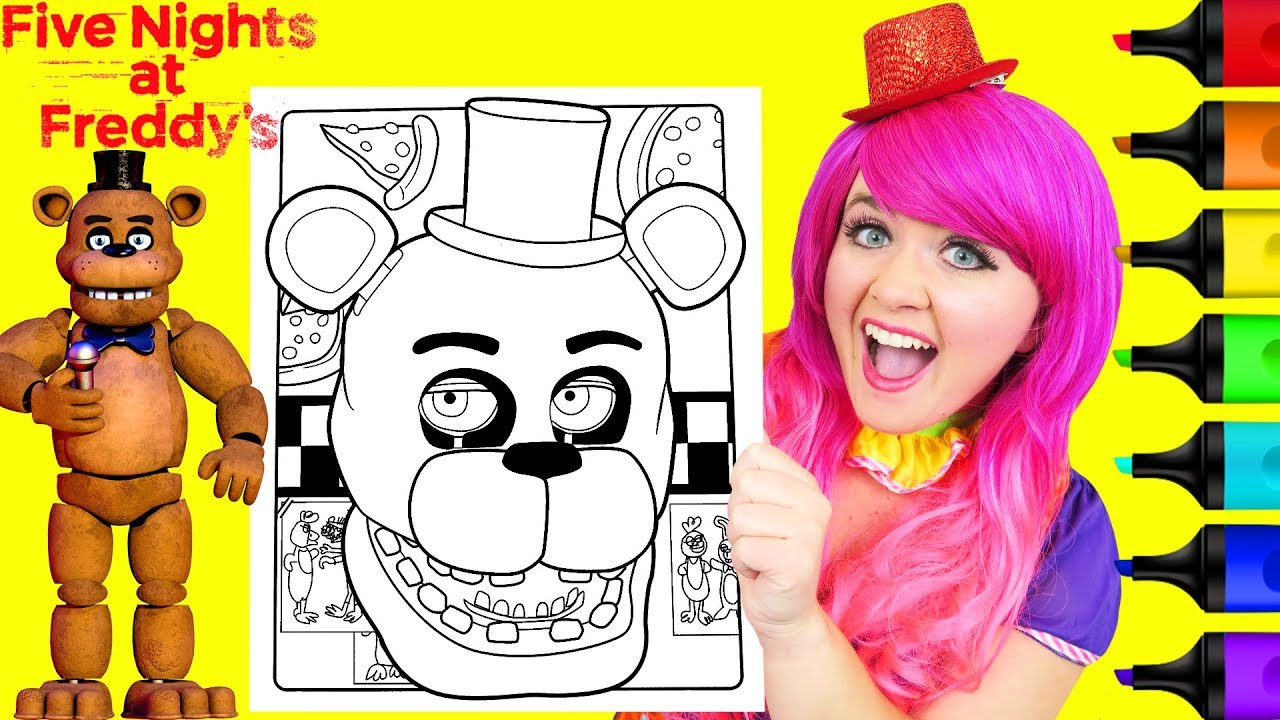 How To Color Five Nights At Freddy S Circus Baby Markers Youtube