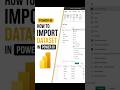 How to Import Excel Dataset in Power BI.
