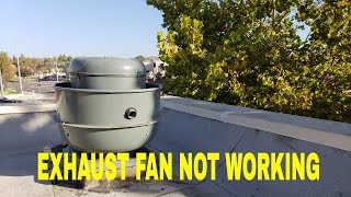 exhaust fan not working