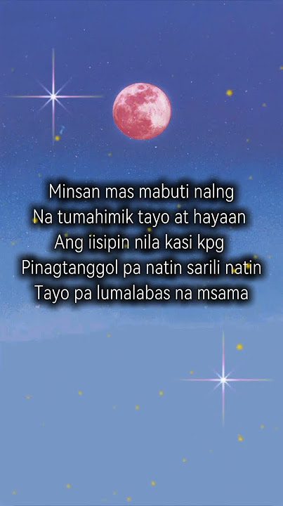 mas mabuti nlang tumahimik tayo