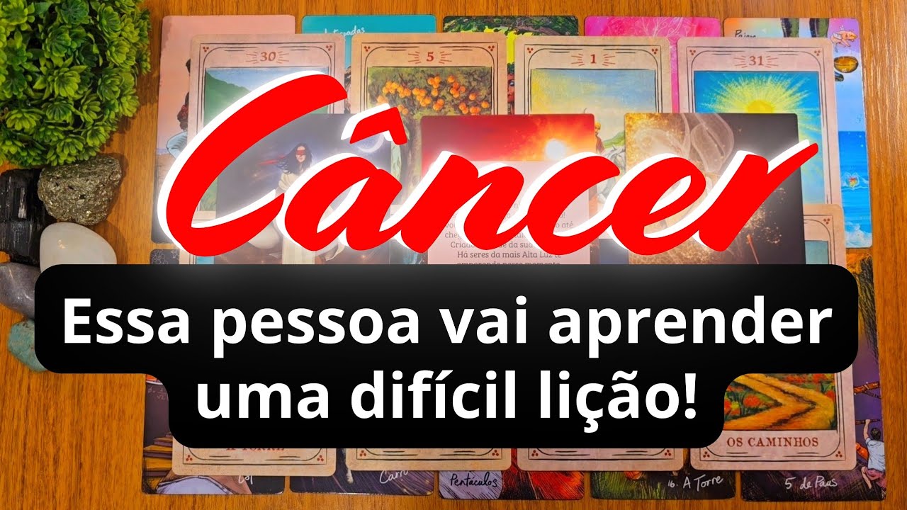 CÂNCER 💜💛 ESSA PESSOA TERÁ QUE ENCARAR UMA VERDADE DOLOROSA! TOME CUIDADO!