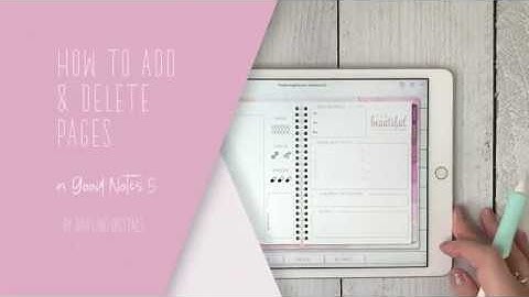 How to Add & Delete Digital Planner Pages in Good Notes 5 | Unpaperly