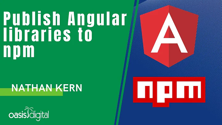 Publish interdependent Angular libraries to npm - ...