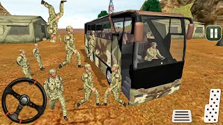 Army Bus Driver US Soldier Transport Duty - Offroad Bus Simulator - Android gameplay screenshot 3