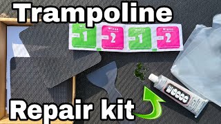 How to use Ifeolo Trampoline mat patch repair kit.