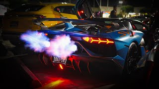 Flame Spitting 1 of 63 Lamborghini Aventador SVJ Roadster! [4K]