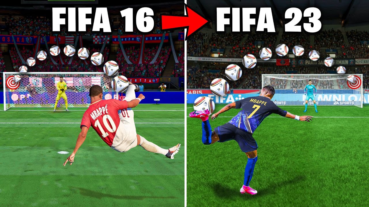 ⁣Scoring a CRAZY Goal with Mbappe in Every FIFA