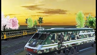 US Army Train Simulator 3D - Level 16 Using New Train The Atlantic Corp screenshot 5