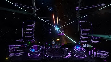 Elite: Dangerous - Type-10 Cargo Scow vs. Elite Python Pirate NPC