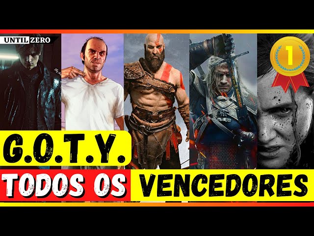 TODOS OS VENCEDORES DO PRÊMIO GOTY - 2003 A 2022 