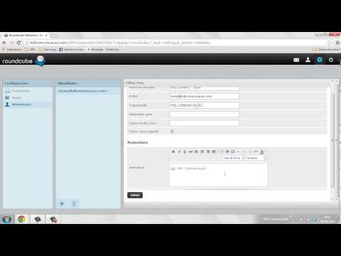 Tutorial Geral Webmail RoundCube