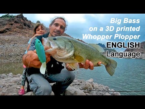 3D Printed Whopper Plopper DIY Big Largemouth Bass (ENGLISH VERSION) 