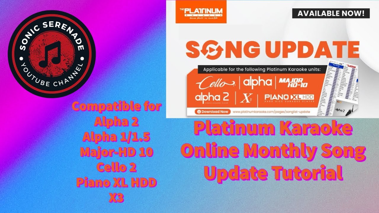 Platinum Karaoke Monthly Online Song Update Tutorial