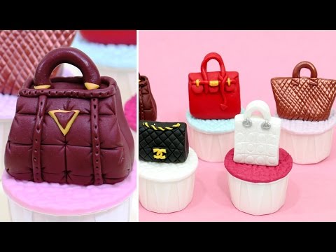 Louis Vuitton Cake Topper - How to Make Purse Cake Tutorial