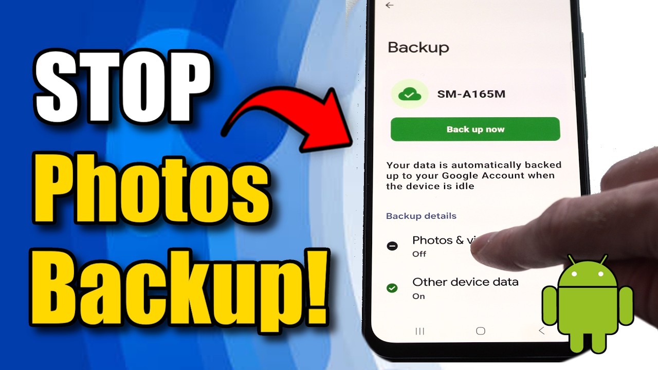 How to STOP Google Photos Backup on Android Phone (Easy Method) - YouTube