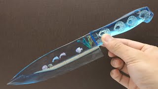 sharpest UV Resin kitchen knife in the world