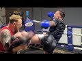 Liam harrison uk legend world champion pad work training highlight 4