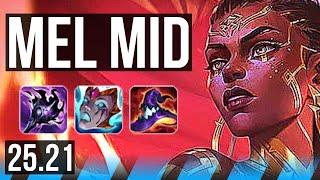 MEL vs YASUO (MID) | 20/2/8, Legendary | EUW Master | 25.21
