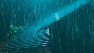 Relaxing Rain for Perfect Sleep - Fall Asleep Fast Heavy Rain & Majestic Thunder on Farmhouse