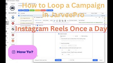 JarveePro Tutorial: Loop the Same Campaign (Instagram Reel)Every Day Automatically #jarveepro #reels