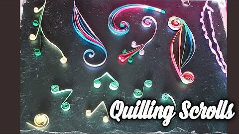 Quilling Scrolls I Basic Swirls of Quilling for Beginners I Bhargavi Reddy