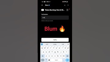 Token Burning: How & Why? Blum | Blum Code Token Burning: How & Why? | Blum Youtube Video Code