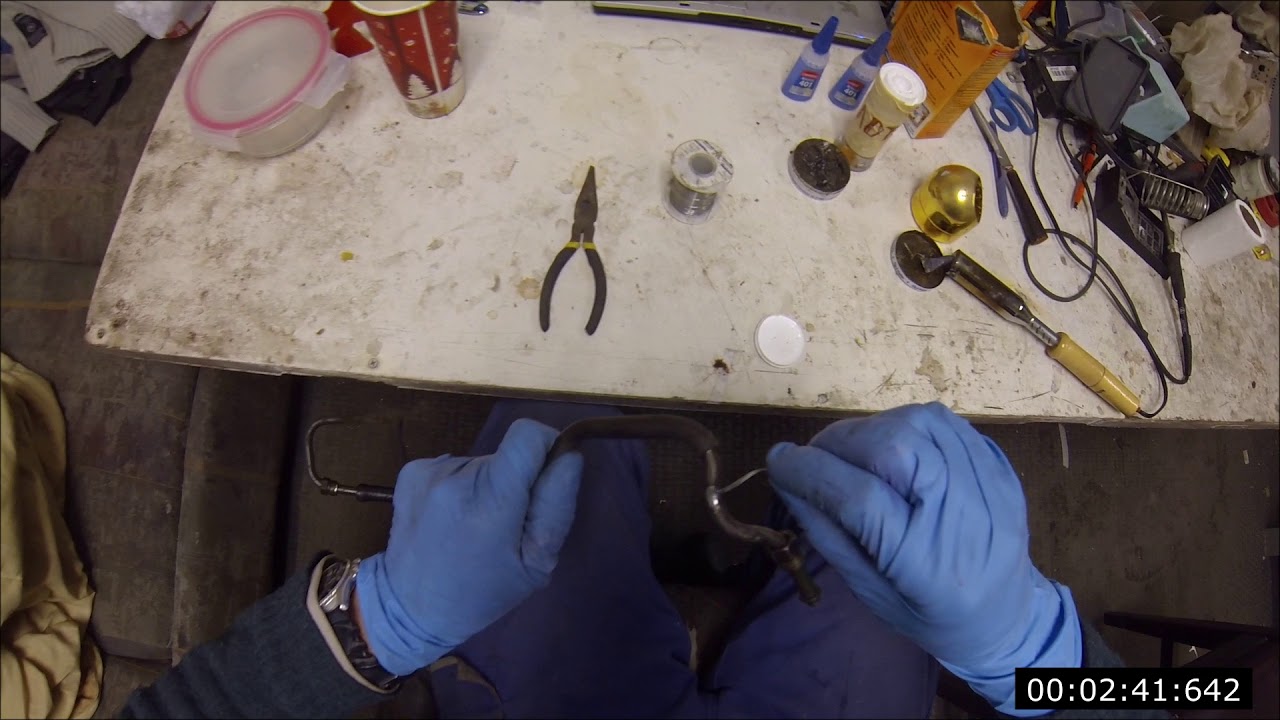 How to solder a power steering or tranmission line YouTube