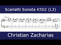 Domenico Scarlatti - Sonata in C major K502 (Christian Zacharias)