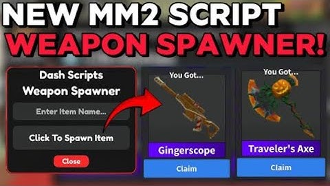 Best Mm2 Script! Weapon Spawner ✨📜Pastebin Link | Murder Mystery 2 Latest Working 2025 📜💥