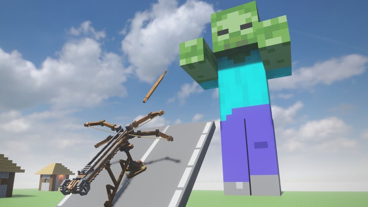 Ballista vs Realistic MINECRAFT Zombie Giant in TEARDOWN - YouTube