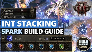 1200+ Int Stacking Spark Stormweaver Build Guide - Final Version - 10k Mana, 400k DPS - PoE II