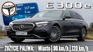 2023 Mercedes E300e S214 | Test zużycia paliwa. Rozładowana bateria - TRYB HYBRYDOWY.