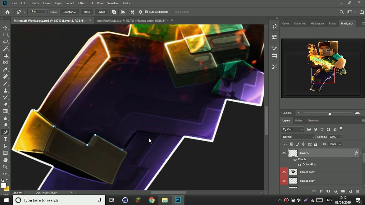 Speed Minecraft Background Minecraft WallPaper SpeedArt .(Free To Use). - YouTube