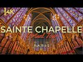 Sainte chapelle 4k  tour inside the sainte chapelle in paris