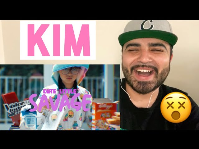 Reacting to KIM! - Cute Little Savage (Official Video) class=