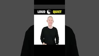 ❤️ How to sign LOUD vs QUIET in ASL