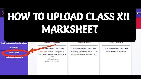 How To Upload Class 12th Marksheet On ICAI Website how to upload class 12 marksheet for cafoundation