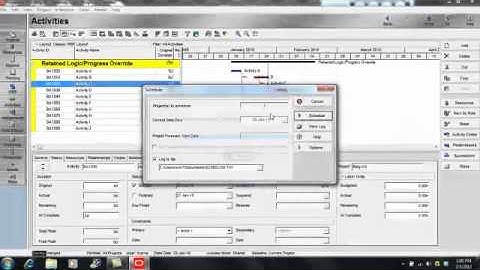 Primavera P6 Training : Retained Logic Vs Project Override
